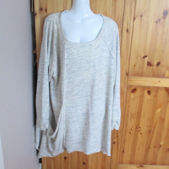 Calvin Klein Scoop Neck Sweatshirt w/ Slouchy Pocket 2X - Picture 1 of 9